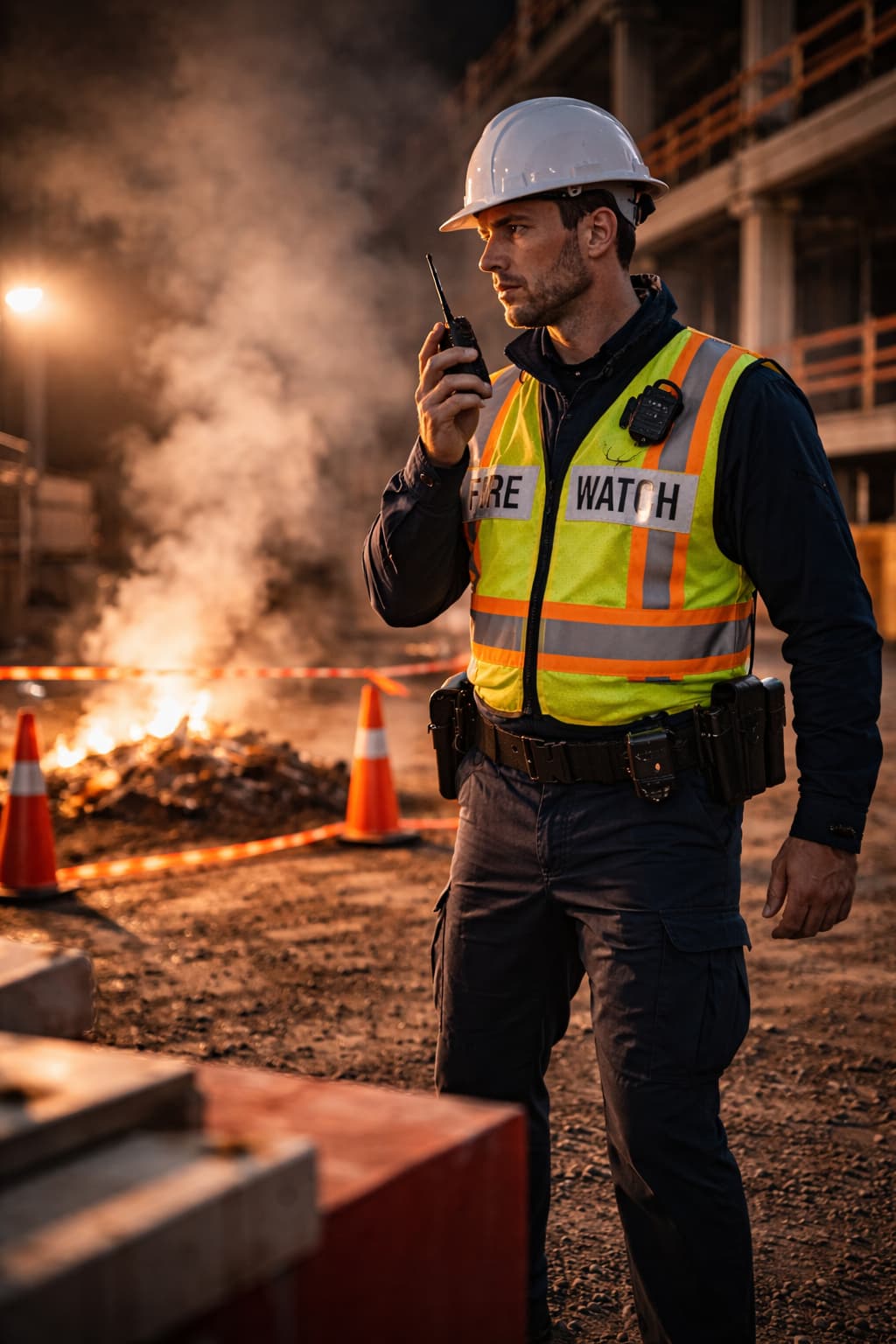 Fire extinguisher mounted for quick access
